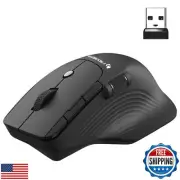 J-Tech Digital Wireless Ergonomic Mouse w/Side Thumb Scroll Wheel | 3 Adjusta