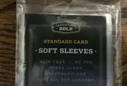 25 ct. - Cardboard Gold Standard Card Soft Sleeves - Fits 3"x 4" Top Loaders