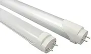 CY LED T8 LED Light Tube, 4ft, 18W (36W Equivalent), 5500K (Blanc Froid), Double Ended Power, Frosted Cover, CE & ROHS Pack of 10 Units
