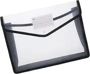 GRADENEVE Document Buckle A4 File Pouch Plastic Folder Receipts Bills Cards Storage Teacher's Bag