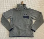 NWT PATAGONIA $119 Women's Re-Tool Snap T Fleece Pullover -Tailored Grey - S