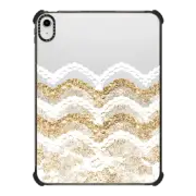iPad 10.9-inch (10th gen) iPad Impact Case White and Gold Lace Layers