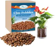 18 LBS ORGANIC EXPANDED CLAY PEBBLES 4-16MM LIGHTWEIGHT HYDROPONIC AQUAPONICS...