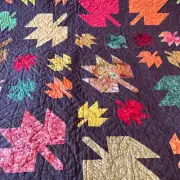 Handmade Cotton Patchwork Huge QUILT Complete 84"x106"