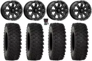 MSA Bounty 14" Wheels Black 28" ATX470 Tires Polaris RZR XP 1000 / PRO XP
