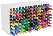 72/120 Slots Marker Storage Organizer Marker Holder Organizer Art Marker Storage Rack Plastic Marker Organizer Multipurpose Art Marker Rack Markers Pens Art Rack for Storing Markers Pens (120 Holes)