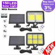 160 LED Solar Light Motion Sensor Outdoor Spotlights Garden Home Security Lamp