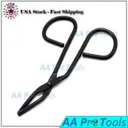 Eyebrow Tweezers, Scissors Shaped Eyebrow Precision Tip Black Color