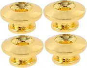 NULYLU 4pcs Metal Guitar Strap Locks Antiskid Design for Electric Acoustic Guitars Secure Button Fixators with Screw Washers Stylish for Bass and Ukulele