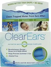 ClearEars? Water Removing Earplugs 10 Count