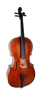 Ernst Keller CB300E Series 3/4 Size Cello Outfit in Matte Finish