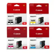 Canon PGI1600XL Ink Cartridge Value Pack - Includes: [1 x Black, Cyan, Magenta, Yellow]