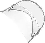 [TINEASUR] Transparent Hat Brim Shield for Raincoat Cap Accessory Face Protector for Ponchos Rain Gear Compatible with Raincoats