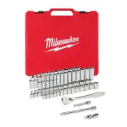 Milwaukee 48-22-9008 3/8" Drive 56 piece SAE / Metric Ratchet & Socket Tool Set