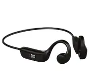 S368 Bone Conduction Wireless Headphones Bluetooth 5.1 LED Open Ear Display Sport IPX6 Waterproof Headphones with Microphone