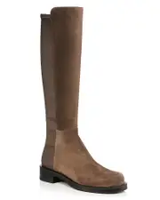 Stuart Weitzman Women's Halfnhalf Bold Suede & Stretch Knee High Boots
