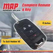 MAP Complete 4 Button Remote Shell & Key Replacement for Holden Commodore VF
