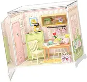 Oshhni Miniature Doll House Kit 3D Puzzle Architecture Blocks Toy House Building Blocks Kit Toys Set for Friends Adults Holiday Gift, Restaurant
