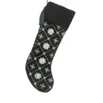 Sudha Pennathur Embroidered Snowflake Stocking