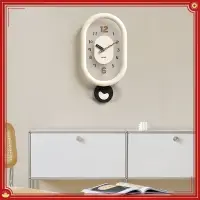 在飛比找蝦皮購物優惠-[熊貓]熱銷 時鐘掛鐘 法式奶油風掛鐘 家用客廳時鐘 現代簡