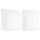 Painting Canvas Panels, 5 Pack 6x6 Inch Rectangle Blank Art Board, White