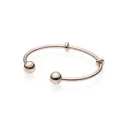 Authentic Pandora Rose Open Charm Bangle size 17cm