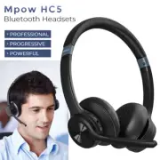 Mpow HC9 Bluetooth 5.3 Computer PC Business Headphones with Mic Noise Cancelling