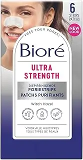 Bioré Ultra Deep Cleansing Pore Strips Witch Hazel and Tea Tree Oil - 6 Strips