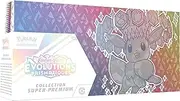 Pokémon TCG: Super Premium Collection Scarlet and Purple - Prismatic Developments TCG (1 Fully Illustrated Glossy Promo Card, ONE Case for Eevee Very Soft Deck and 15
