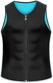 [FNIUANF] 3 Pieces Manson Gynecomastia Compress Zipper Vest, Gynecomastia Compress Tank Top, Compression Tank Top Men