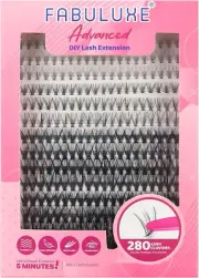 Fabuluxe Cluster Lashes | 280 Pcs D Curl Lash Clusters | DIY Soft Individual ...