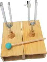 Resonant Tuning Fork Tuning Fork Set Meditation for School for lab Resonator Wooden Resonant Box with Tuning Fork with Resonance Case