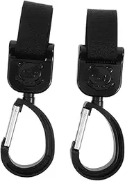 WATIIFUFU 2 pcs Rotating Stroller Hooks Bag Clips for Easy Attachment Durable Lightweight Design for Shopping Bags and More