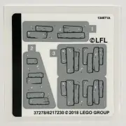 LEGO STICKER SHEET 75200 Star Wars Ahch-To Island Training Decals Stickers