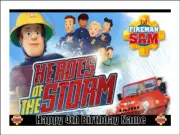 Fireman Sam Edible Cake Topper Icing Birthday Cake Decorations (4 Sizes)