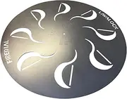 FireDial Baffle Plate Heat Management System for Charcoal BBQ and Barbecue Smokers, UDS, WSM, Kettle (For 22 in. WSM)