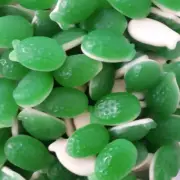 1 X 300G BULK BAG MAYCEY'S MAYCEY SOUR FEIJOA & CREAM HARD FIRM GUMMY GUMMI
