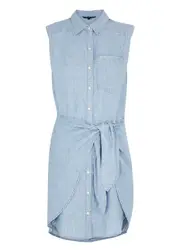 Veronica Beard Allison Blue Chambray Dress - 6 6