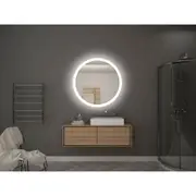 ELEGANT Bathroom LED Mirror Round Wall Mirror Light Decor Decorative Mirrors Sensor Switch 620x620mm