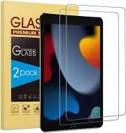 2-Pack Glass Screen Protector for Apple iPad 7/8/9th 10.2 Inch (2019/2020/2021)