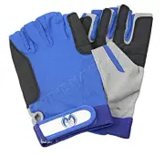 Sailing Gloves Amara Gray/Blue 5-Finger open Fingerless XL