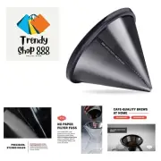 Able KONE for Chemex: The Original Reusable Black Titanium Coffee Filter