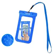 RH13 1pc 5.5" Waterproof Phone Case Underwater Drift Diving Swimming Phone Pouch For iPhone Samsung Xiaomi Huawei-Blue