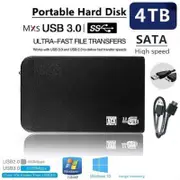 Portable 2.5In 4TB HDD External Hard Drive Enclosure USB 3.0 SATA Disk
