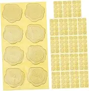 WEKADRIN 20Sheets Decorative Wax Seal Stickers for Envelopes Wedding Invitation Seals Vintage Epoxy Adhesive Labels Unique DIY Craft Supplies for Festive