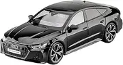 Finished Scale Model Alloy 1:18 for Audi RS7 with Key Simulation Car Model Pull Back Sound & Light Vehicle Model Collection Decoration Presents Ornaments