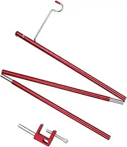ibasenice 1pc Lighting Bracket Outdoor Camping Pole Foldable Brackets Traveling Accessories Portable Lantern Bracket Lantern Stand Aluminum Alloy Red