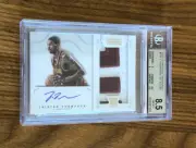 2012-13 National Treasures TRISTAN THOMPSON #104 Rookie Patch Auto BGS 8.5/10