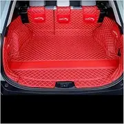 Car Boot Cover Luggage Floor Carpet Tray Waterproof All Weather Fit for Toyota RAV4 2020~2024 Gasoline Version Liner Interior Protector(Full Set red)