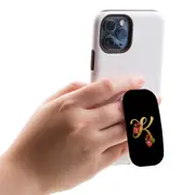 Kickstand Grip AddOn, Universal Phone Holder, Embellished Letter K